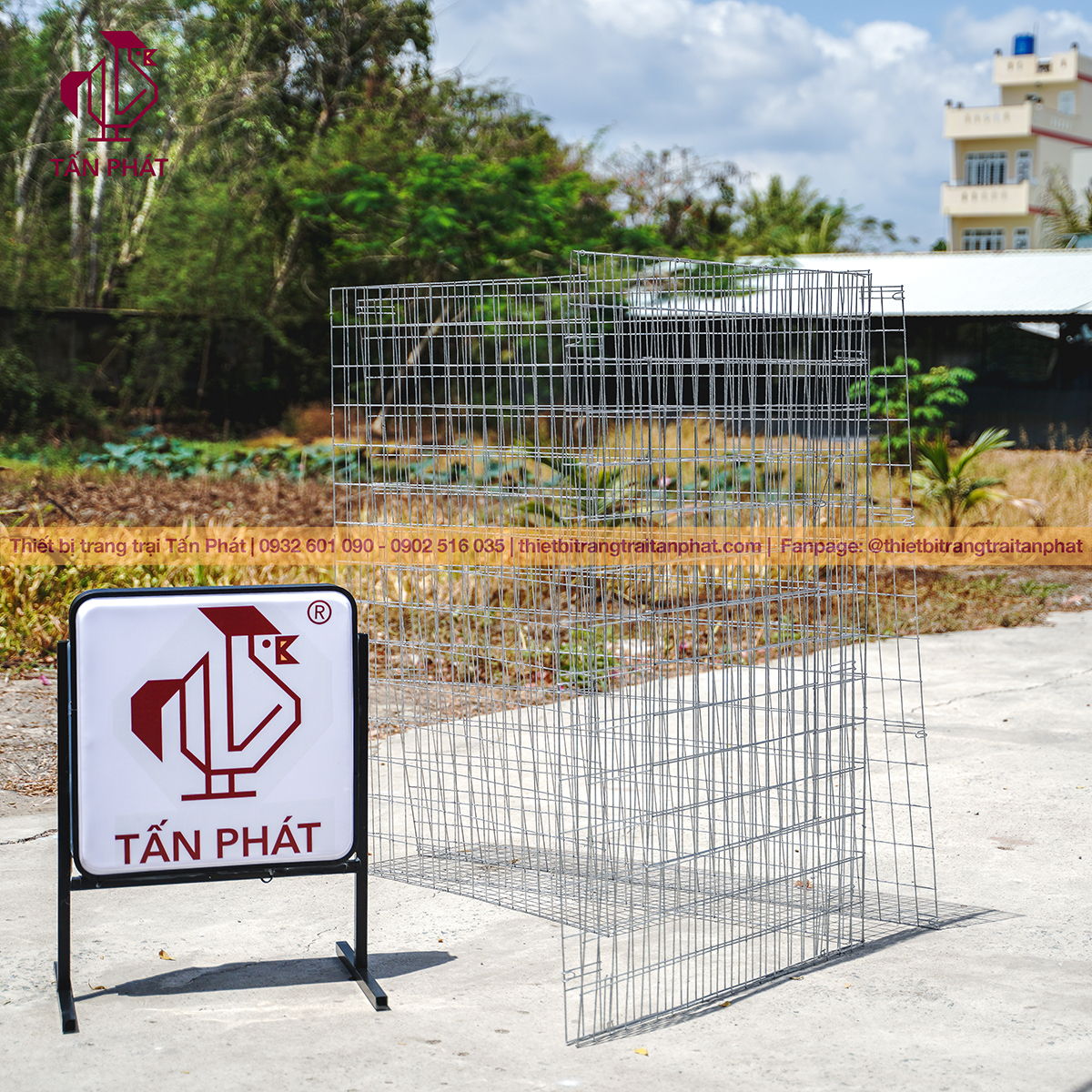 Chuồng nuôi gà 1m2 1m5 1m5 - Thiết bị trang trại Tấn Phát Chuồng nuôi gà 1m2 1m5 1m5 - Thiết bị trang trại Tấn Phát