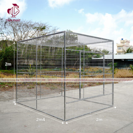 Chuồng nuôi gà 2m 2m4 2m bao sắt hộp