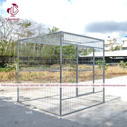 Chuồng nuôi gà 1m5 1m5 1m5 bao sắt hộp