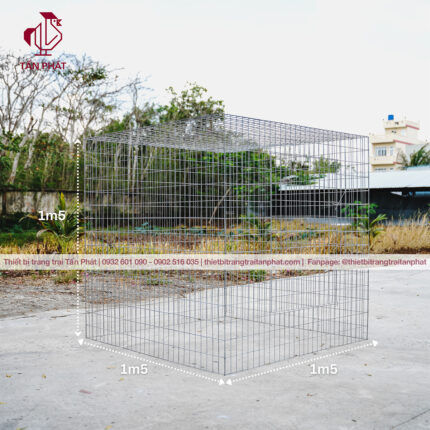 Chuồng nuôi gà 1m5 1m5 1m5 vuông