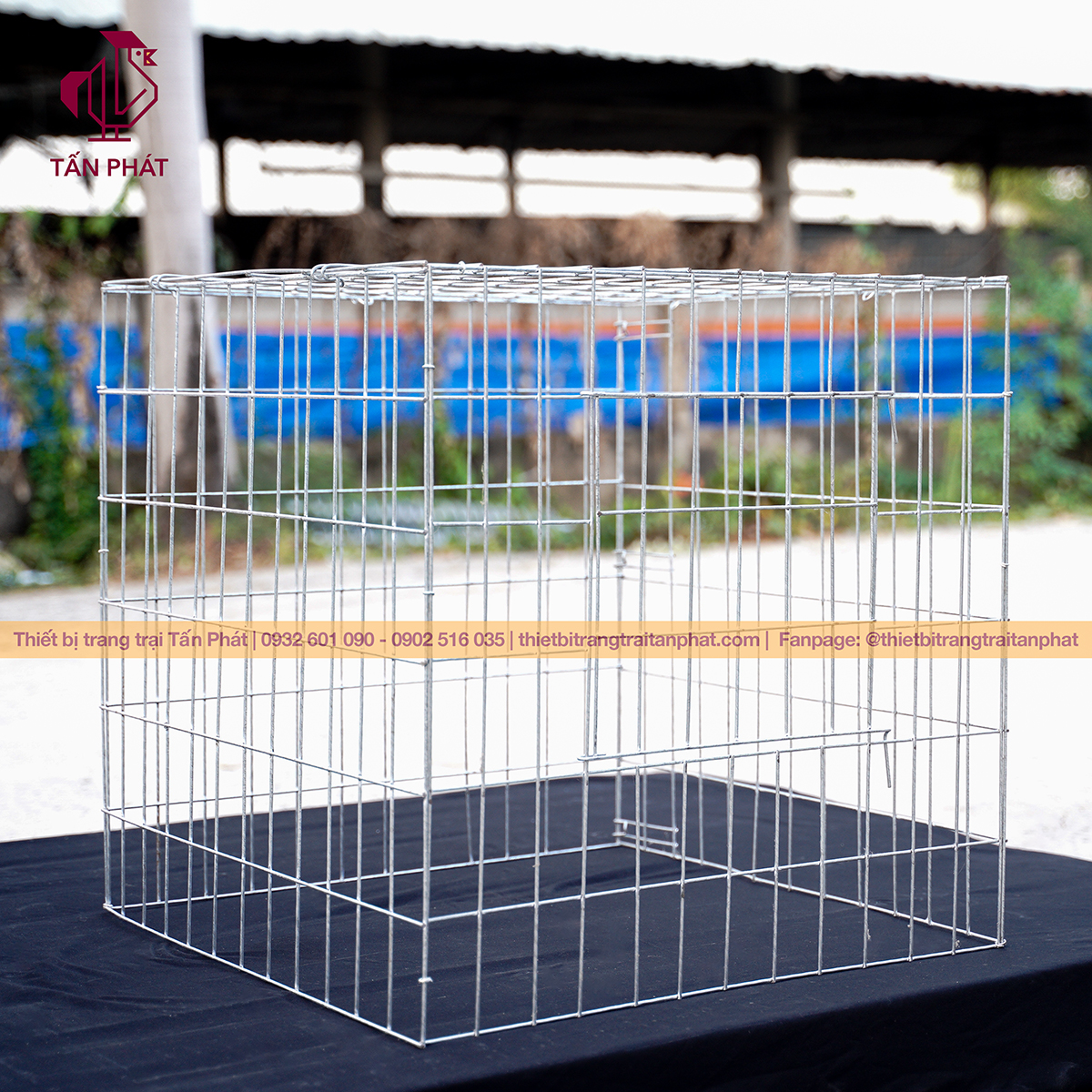 Chuồng gà 60cm 60cm 60cm vuông - Thiết bị trang trại Tấn Phát Chuồng gà 60cm 60cm 60cm vuông