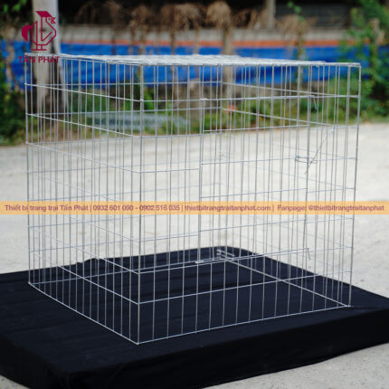 Chuồng gà 80cm 80cm 80cm vuông dùng kẽm 3 li viền 3,5 li